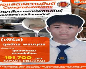 วิทยาลัยการอาชีพกาฬสินธุ์ ขอแสดงความยินดี นายจุลจักร พรมบุตร 
